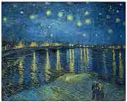 Amazon.co.jp: デジタル油絵 ゴッホ ローヌ川の星月夜 数字油絵